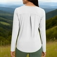 thumbnail image 5 of BXINGOHAI Workout Tops for Women Long Sleeve UPF 50+ UV Protection Sun Shirt Lightweight Quick Dry Hiking Shirts White M, 5 of 6