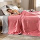 thumbnail image 4 of Solid Color Wavy Comforter Cool Touch Air Conditioning Quilt Soft Breathable Summer Blanket For Bedroom, 4 of 8