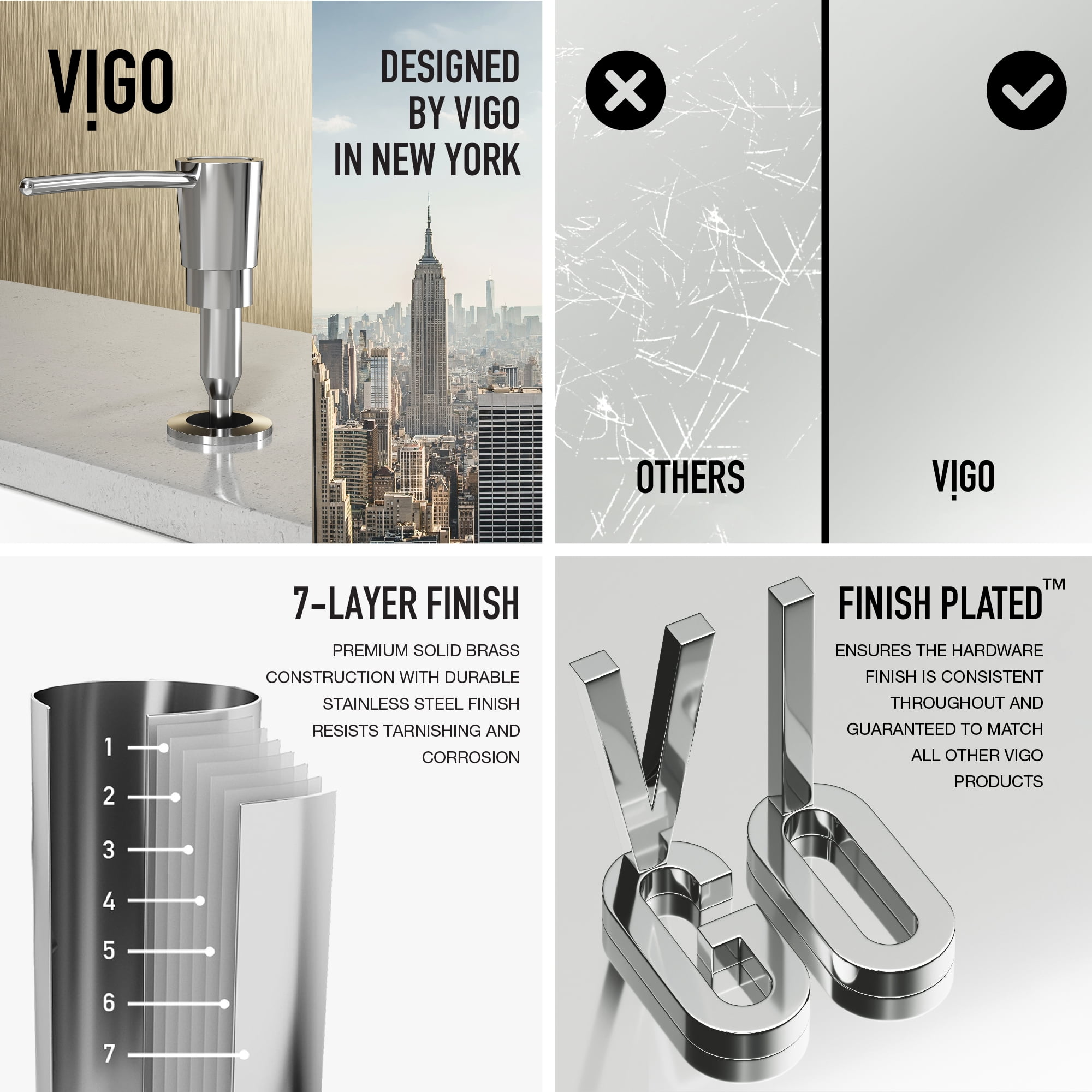 10 oz. Kitchen Soap Dispenser in Chrome