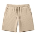 thumbnail image 5 of FUZHIQ Men's Gym Shorts 8 Inch Inseam Elastic Waist Solid Board Shorts Breathable Summer Beach Shorts Pull-On Knit Shorts with Pockets Daily Wear,M, 5 of 5