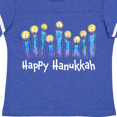 thumbnail image 4 of Inktastic Happy Hanukkah with lit candles Boys or Girls Toddler T-Shirt, 4 of 5