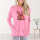 thumbnail image 1 of Pntutb Mujer Casual Sexy Moda Impresión Manga Larga Cuello Redondo Fruncido Pullover Blusa tops Pntutb Pntutb-3091, 1 of 5