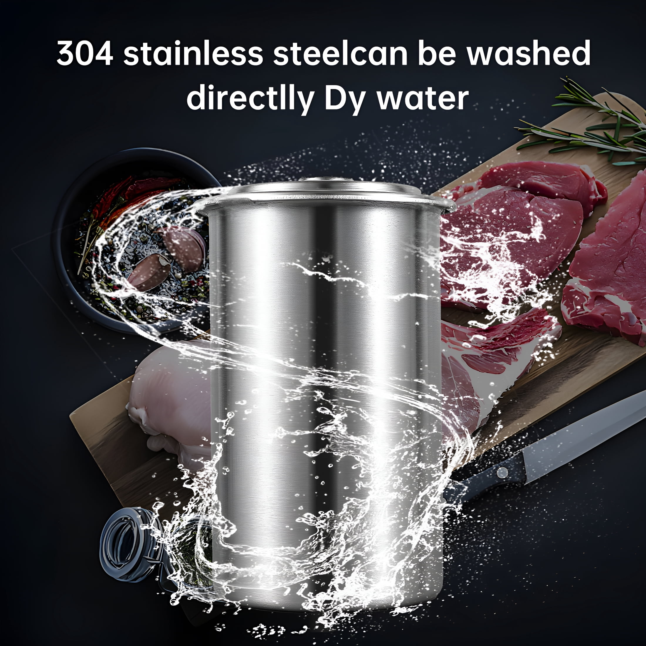 ACDANC Ham Maker Stainless Steel Meat Press - Ham Press with Thermometer Meat Press Tool for Making Deli Meat Homemade Lunch Meat Maker Bacon Meat Pressure Cookers Deli Meat Press