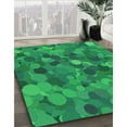 thumbnail image 2 of Ahgly Company Indoor Rectangle Patterned Neon Green Area Rugs, 5' x 8', 2 of 6