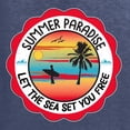 thumbnail image 5 of Wild Bobby Summer Paradise Let the Sea Set You Free Men Tee, 5 of 5