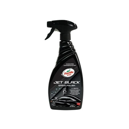Turtle Wax Jet Black Spray Polish 500ml Automotive Polishe