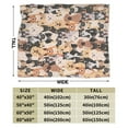 thumbnail image 3 of DouZhe Ultra-Soft Micro Fleece Lightweight Flannel Bed Blanket, Funny Dogs Cute Puppy Print Cozy Warm Throw Blankets, 80"x60", 3 of 7