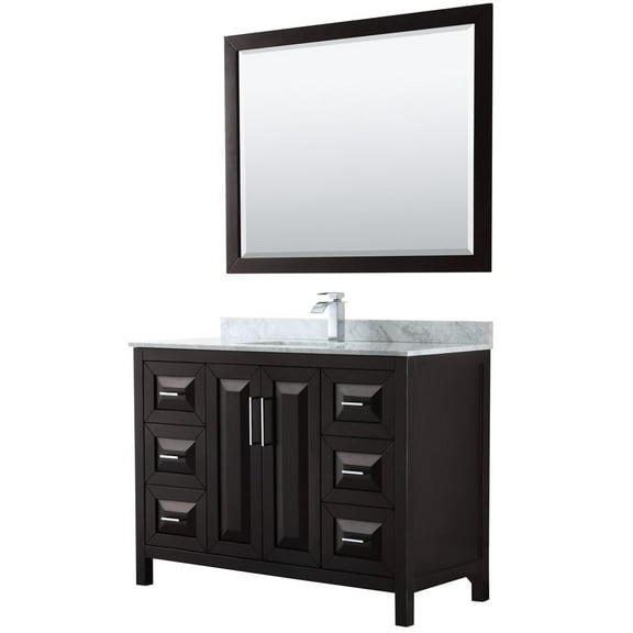 Wyndham Collection Wcv252548sunsm46 Daria 48" Free Standing Single Vanity Set - Dark
