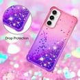 thumbnail image 5 of Compatible with Samsung Galaxy A35 5G Case Girls Women Liquid Glitter Heavy Duty Shockproof Soft TPU Bumper Silicone Slim Protective Cover for Samsung Galaxy A35 5G Gradient Pink, 5 of 12