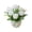 White, variant on Lifelike Full Blooming Artificial Rose Potted Flowers Matched, with White Flower Pots, Low Maintenance Faux Floral Ornaments, Table Centerpieces for Home Office/Wedding Scene Decor, White