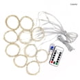 thumbnail image 3 of Ventana LED Cadena de luz Control remoto Flexible USB Powered Lamp Strip Inicio Indoor Partido al aire libre Año Nuevo Iluminación suministros coloridos kenally HA009755-03, 3 of 6