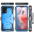 thumbnail image 5 of eBizWare Moto G Power 5G 2024 Case, with [Built-in Screen Protector] and Belt Clip Holster, Shockproof Heavy Duty Protective Kickstand Phone Case Cover for Motorola Moto G Power 5G 2024 - Blue, 5 of 9
