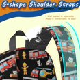 thumbnail image 5 of Fireman and Dog Black Pattern 17" Waterproof Oxford School Backpacks for Teens, S-Shape Padded Straps, for School, Travel, Hiking, Camping, 5 of 5