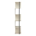 thumbnail image 4 of Furniture of America Cirion Modern Wood 5-Shelf Corner Bookcase in Cream Weave, 4 of 5