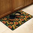 thumbnail image 2 of Sunflower Print Pet Feeding Mat, Durable Absorbent Non-Slip Dog Food Mat Quick Dry, 2 of 4