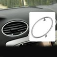 thumbnail image 1 of Car Air Conditioning Trim Outlet Decoration Sticker for Ford Focus 2 Mk2 4Pcs Silver, 1 of 9