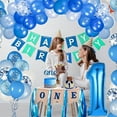 thumbnail image 3 of Baby First Birthday Party Decorations Printed Balloon Set Happy Birthday Supply Kit with Flag Banner for Celebration, 3 of 3