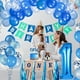 thumbnail image 4 of Primer cumpleaños del bebé, globos azules estampados, primer feliz cumpleaños del bebé, set de artículos para fiestas, set de artículos de decoración para fiestas de cumpleaños., 4 of 6