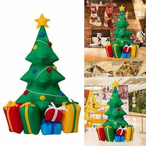 5Ft Inflatable Christmas Tree BlowUp Holiday Outdoor Garden Decor