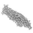 thumbnail image 4 of Loose Ball Beads,  Round Spacer Beads Multipurpose  For Bracelets Making For Necklace And Craft Silver,White K,Imitation Gold,Bronze, 4 of 8