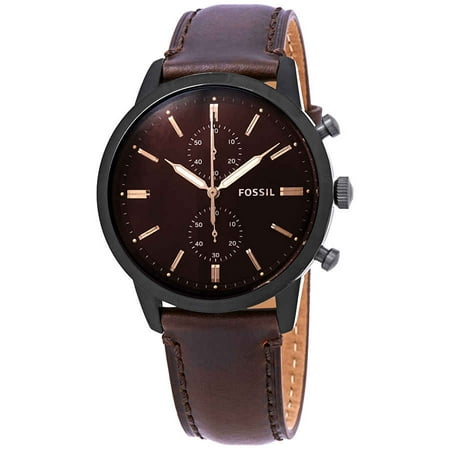 Fossil Townsman Chronograph Brown Satin Dial Men's Watch FS5437
