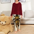thumbnail image 6 of Yiaed Honey Bee Print Teenagers' Lounge Pants, Loose PJ Bottoms, Long Pajama Pants for Men-XS(5-6), 6 of 6