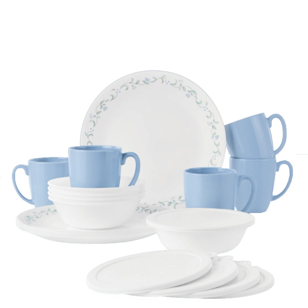 corelle classic country cottage 66 piece dinnerware set