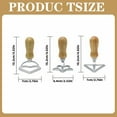 thumbnail image 3 of Wooden Handle Cookie Cutter Set Fluted Edge Pastry Mold For Making Decorative Cookies Dumplings And Pasta Edges Baking Tools For Holiday Treats And Party Snacks, 3 of 6