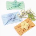 thumbnail image 4 of Cdudpw Baby Headbands Soft Nylon Hairbands with Bows Girls Hair Accessories for Newborn Infant Toddler Kids Handmade(Green,One Size), 4 of 4