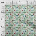 thumbnail image 1 of oneOone Cotton Silk Sea Green Fabric Christmas Christmas Craft Projects Decor Fabric Printed By The Yard 42 Inch Wide, 1 of 4
