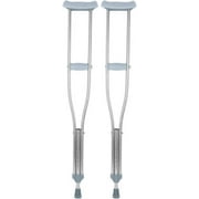 SNUG360 Stainless Steel Underarm Walking Crutches for Adults & Youth (1 Pair)