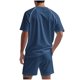 thumbnail image 3 of Conjunto de Ropa Deportiva para Hombres, Manga Corta Casual de Verano Cuello Redondo Y Pantalones Cortos de Hombro de 2 Piezas para Correr Y Gimnasio, Traje Atlético, 3 of 6