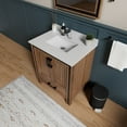 thumbnail image 2 of Ziva 30 in W x 22 in D Rustic Barnwood Bath Vanity and Cultured Marble Top, 2 of 8