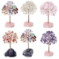 thumbnail image 4 of Gran Árbol bonsái de cobre Yashi Cristal de aguamarina buena suerte feng shui 10 x 7 cm, 4 of 5