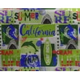 thumbnail image 5 of oneOone Georgette Viscose Light Green Fabric California Ocean Ride Diy Clothing Quilting Fabric Print Fabric By Yard 42 Inch Wide, 5 of 6