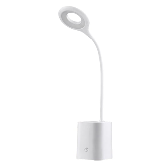 Tahtuvzn School Home Decor LED Smart Feel Dimming Bedside Table Lamp with Pen Holders, Student Eye Protection Study Lamp, for Bedrooms and Dormitories