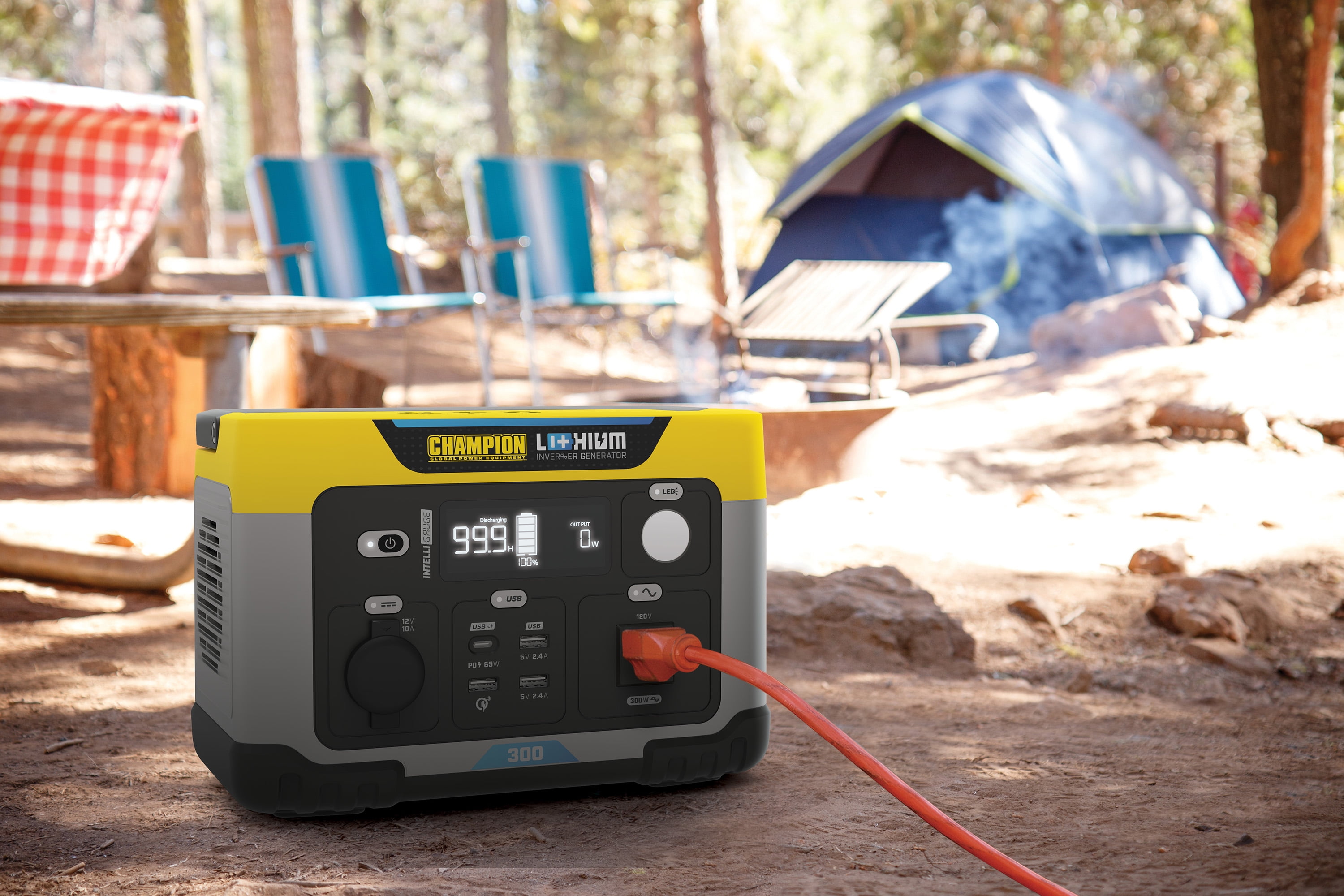 Champion Power Equipment 285-Wh Portable Lithium-Ion Solar Generator Power Station