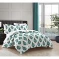 thumbnail image 2 of Chic Home Alberta 2-Piece Green Duvet Set, Twin, 2 of 10