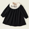 thumbnail image 5 of HOMADLES Toddler Girls Dress Long Sleeve Crewneck Soft Clothing Casual Dress for Girls Soft Comfortable Dress Black 5-6T, 5 of 5