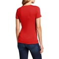 thumbnail image 2 of Ma Croix Womens Crew Neck T Shirt Short Sleeve Classic Cotton Solid Top, 2 of 8