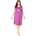 Dreams & Co. Women's Plus Size 2Pack Sleeveless Sleepshirt Nightgown