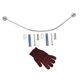 thumbnail image 5 of KALLORY 3Ud Barras De Ducha Curvadas Plateadas Con Ajustable Para, 5 of 6