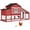 Red(72.3"L x 26"W x 39.4"H), variant on Aivituvin Chicken Coop Chicken House for Outdoor, Poultry Cage with Wheels Large Mobile Hen House and UV-Resistant Roof Red