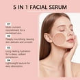 thumbnail image 4 of 5-in-1 Anti-Aging Facial Serum, Rose Gold, 30ml/1oz, with Hyaluronic Acid, Collagen, Vitamin C for Skin Elasticity, Fine Lines, 4 of 9