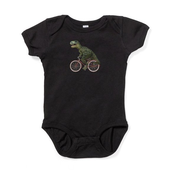 CafePress - Cycling Tyrannosaurus Rex Infant Bodysuit - Cute Infant Bodysuit Baby Romper - Size Newborn - 24 Months