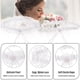 thumbnail image 4 of Qarigey 2 pack/lote Liga de boda cómoda con aplicación amplia anillo para pierna lazo para pierna nupcial diario Accesorios de disfraces Rosa, 4 of 6