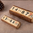 thumbnail image 1 of GOOHOCHY 2PCS Daily Desktop Calendar Wood Perpetual Date Display for Home Office Multi, 1 of 8