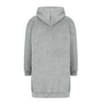 thumbnail image 6 of Resicozy Long Hoodies for Women Zip Up Casual Oversized Tunic Sweatshirts with Pockets 2025 Fall Lightweight Jackets Light Gray L, 6 of 8