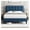Navy Blue, variant on Upholstered Bed Frame, Modern Full Bed Platform with Square Stitched&Button Tufting Headboard Height Adjustable, Wooden Slats Support, No Box Spring Needed, Full Size, Dark Gray