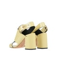 thumbnail image 3 of DRIES VAN NOTEN Yellow Leather sandals Yellow Block Heel Open Toie Dress Pumps (Yellow, 10), 3 of 4